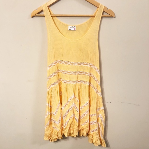 Free People Other - Free People | Voile & Lace Trapeze Slip Dress